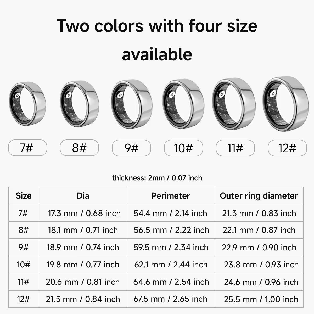 2025 - LuxePro™ Smart Ring | Sleek Wellness Tech for Modern Life