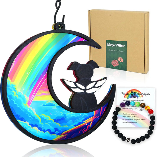Dog Passing Away Gifts Dog Death Sympathy Gifts Rainbow Bridge Dog Memorial Gifts for Loss of Dog Personalized Pet Remembrance Gift Dog Bereavement Gifts for Dogs Keepsake