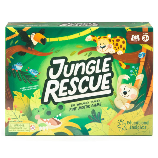 Educational Insights Jungle Rescue Toddler Board Game - Games for Kids Ages 3+ Animal Preschool Games Board Games for Kids
