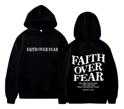 Faith Over Fear Hoodie – Christian Gift for Men or Women